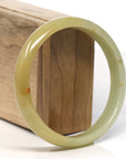 Baikalla Natural Yellow Jadeite Jade Bangle ( 63.3 mm )