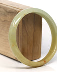 Baikalla Natural Yellow Jadeite Jade Bangle ( 63.3 mm )