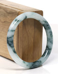 Natural Burmese Blue Green Jadeite Jade Bangle Bracelet (55.2 mm)