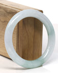 Natural Burmese Blue Green Jadeite Jade Bangle Bracelet (55 mm)