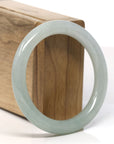 Natural Burmese Apple Green Jadeite Jade Bangle Bracelet (55.2 mm)