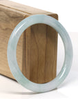 Natural Burmese Apple Green Jadeite Jade Bangle Bracelet (56.4 mm)