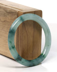 Natural Burmese High end Ice Green Jadeite Jade Bangle Bracelet (51.4 mm)