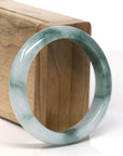Burmese High-end Ice blue green Jadeite Jade Bangle Bracelet (55.6 mm) T754