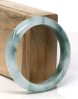 Burmese High-end Ice blue green Jadeite Jade Bangle Bracelet (55.6 mm) T754