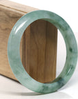 Burmese High-end Ice blue green Jadeite Jade Bangle Bracelet (60.4mm) T748