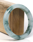 Burmese High-end Ice blue green Jadeite Jade Bangle Bracelet (61 mm) T747
