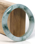 Burmese High-end Ice blue green Jadeite Jade Bangle Bracelet (61 mm) T747