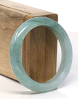 Baikalla Natural Oil-Green Jadeite Jade Bangle Bracelet (53.5mm)