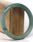 Baikalla Natural Oil-Green Jadeite Jade Bangle Bracelet (63.5mm)