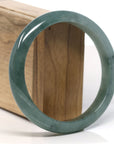 Baikalla Natural Oil-Green Jadeite Jade Bangle Bracelet (63.2mm)