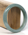 Baikalla Natural Oil-Green Jadeite Jade Bangle Bracelet (60.7mm)
