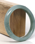 Baikalla Natural Oil-Green Jadeite Jade Bangle Bracelet (60.7mm)