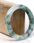 Burmese High-end Ice blue green Jadeite Jade Bangle Bracelet (57.8 mm) T751