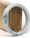 Baikalla™ "Classic Bangle" Genuine Jadeite Jade Lavender Green Bangle Bracelet (62.1 mm)