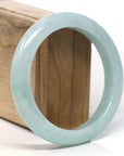 Baikalla™ "Classic Bangle" Genuine Jadeite Jade Lavender Green Bangle Bracelet (60.2mm)