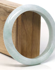 Baikalla™ "Classic Bangle" Genuine Jadeite Jade Lavender Green Bangle Bracelet (63.3mm)