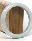 Baikalla™ "Classic Bangle" Genuine Jadeite Jade Lavender Green Bangle Bracelet (63.3mm)