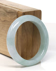 Baikalla™ "Classic Bangle" Genuine Jadeite Jade Lavender Green Bangle Bracelet (50.8 mm)