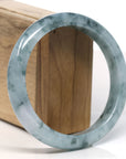 Baikalla Natural Blue-Green Jadeite Jade Bangle Bracelet (63mm)