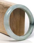 Baikalla Natural Blue-Green Jadeite Jade Bangle Bracelet (61.3mm)