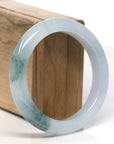 Burmese High-end Ice blue green Jadeite Jade Bangle Bracelet (57mm) T744