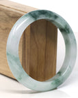 Baikalla Natural Blue-Green Jadeite Jade Bangle Bracelet (59mm)