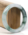Baikalla Natural Blue-Green Jadeite Jade Bangle Bracelet (59mm)