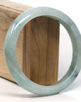 Baikalla Natural Blue-Green Jadeite Jade Bangle Bracelet (63.5mm)