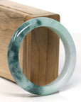 Burmese High-end Ice blue green Jadeite Jade Bangle Bracelet (54mm) T755