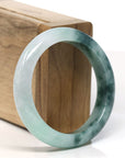 Burmese High-end Ice blue green Jadeite Jade Bangle Bracelet (54mm) T755