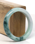 Burmese High-end Ice blue green Jadeite Jade Bangle Bracelet (54mm) T755