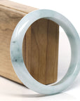Baikalla™ "Classic Bangle" Genuine Jadeite Jade Lavender Green Bangle Bracelet (62.3mm)