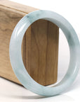 Baikalla™ "Classic Bangle" Genuine Jadeite Jade Lavender Green Bangle Bracelet (62.3mm)