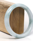 Baikalla™ "Classic Bangle" Genuine Jadeite Jade Lavender Green Bangle Bracelet (62.3mm)