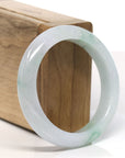 Baikalla™ "Classic Bangle" Genuine Jadeite Jade Lavender Green Bangle Bracelet (54.5mm)