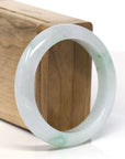 Baikalla™ "Classic Bangle" Genuine Jadeite Jade Lavender Green Bangle Bracelet (54.5mm)