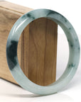 Burmese Ice blue green Jadeite Jade Bangle Bracelet (63 mm) T753