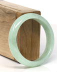 Baikalla Light Ice Green Natural Jadeite Jade Bangle (55.4 mm)