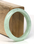 Baikalla Light Ice Green Natural Jadeite Jade Bangle (55.4 mm)