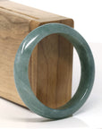 Baikalla Natural Oil-Green Jadeite Jade Bangle Bracelet (54.2mm)