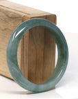 Baikalla Natural Oil-Green Jadeite Jade Bangle Bracelet (54.2mm)