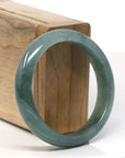 Baikalla Natural Oil-Green Jadeite Jade Bangle Bracelet (54.2mm)