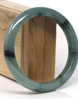 Baikalla Natural Oil-Green Jadeite Jade Bangle Bracelet (63.5mm)