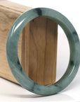 Baikalla Natural Oil-Green Jadeite Jade Bangle Bracelet (63.5mm)