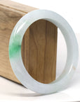 Baikalla™ "Classic Bangle" Genuine Jadeite Jade Lavender Green Bangle Bracelet (59.6mm)