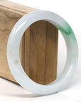 Baikalla™ "Classic Bangle" Genuine Jadeite Jade Lavender Green Bangle Bracelet (59.6mm)