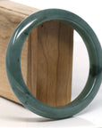 Baikalla Natural Oil-Green Jadeite Jade Bangle Bracelet (63.3mm)