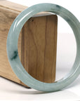Baikalla Natural Blue-Green Jadeite Jade Bangle Bracelet ( 66.7 mm )