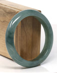 Baikalla Natural Oil-Green Jadeite Jade Bangle Bracelet (57.5mm)